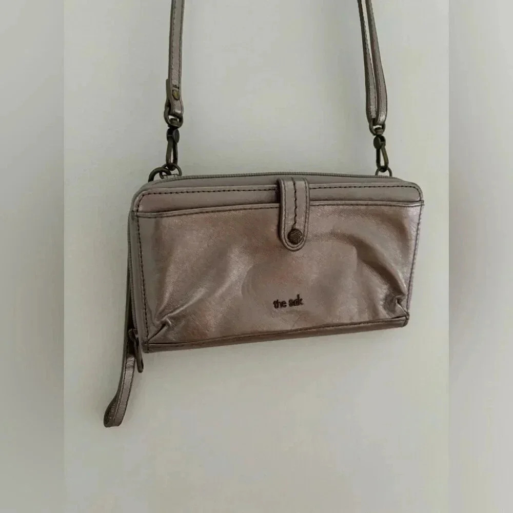 The Sak Silver Crossbody Wallet - Picture 7 of 9